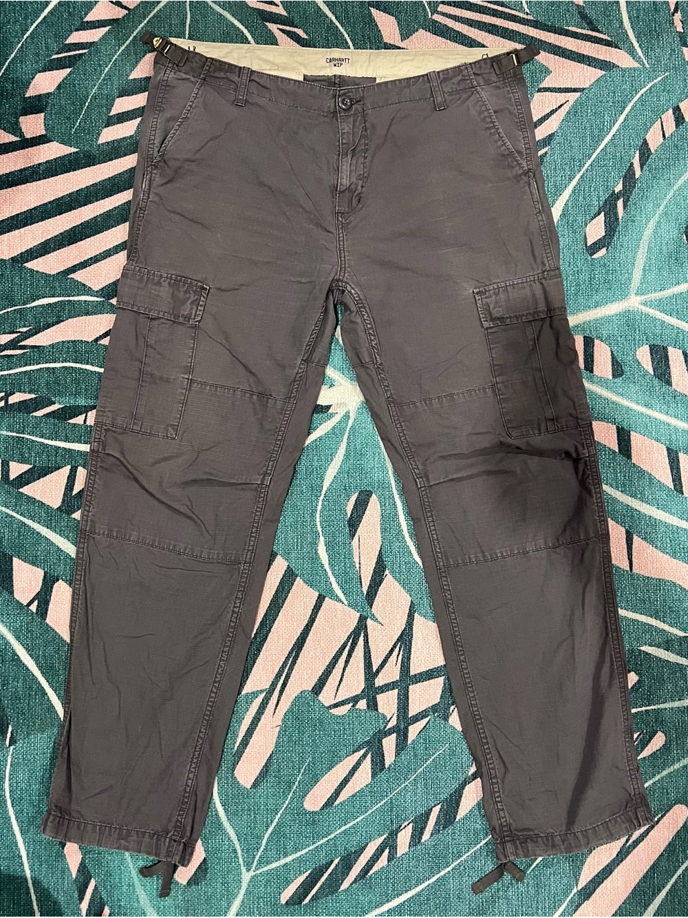 Carhartt WIP Ripstop Cargo Aviation Pants Trousers With Drawstring Cuffs